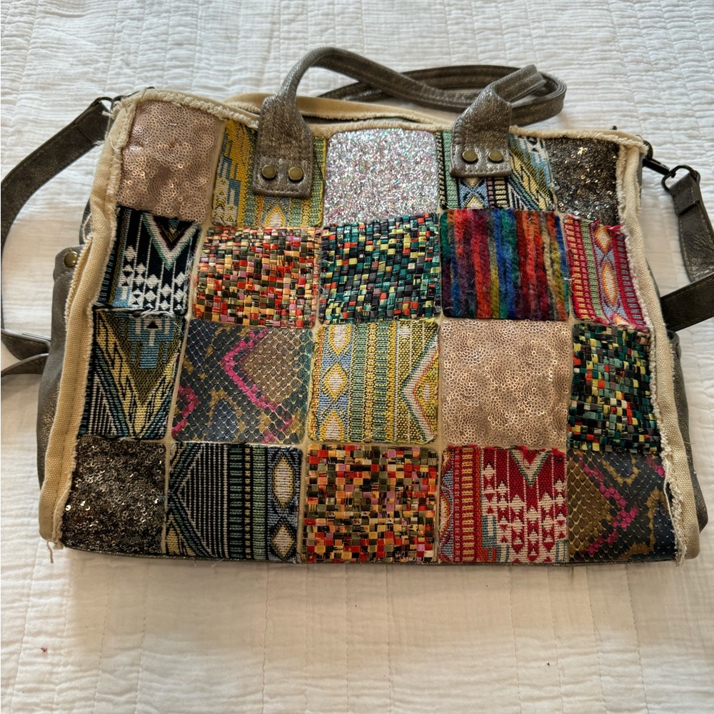 Antik Kraft Large Tote Bag Purse. Summer / Beach Bag.